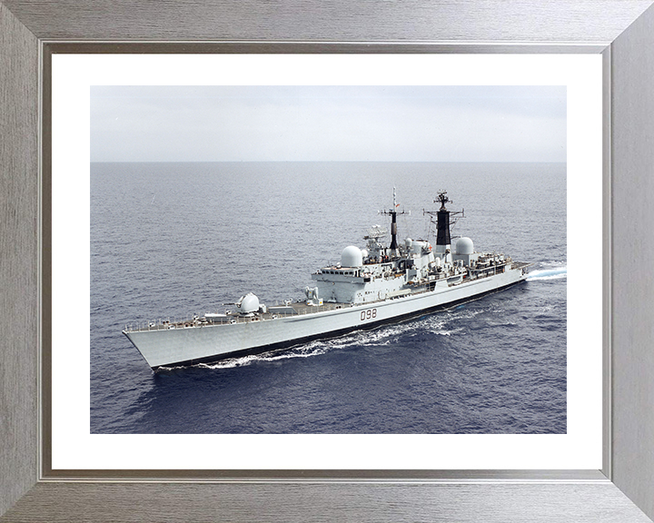 HMS York (D98) Photo Print - Port Side View 2002 - Royal Navy Type 42 Destroyer