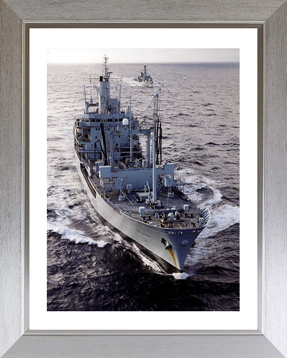 RFA Grey Rover (A269) Photo Print - High Bow View - Royal Fleet Auxiliary Rover Class Tanker Posters, Prints, & Visual Artwork Hampshire Prints 10 x 8 Silver Frame Yes