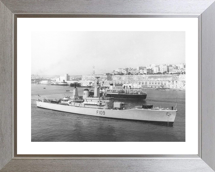 HMS Leander (F109) Photo Print - Malta 1966 - Royal Navy Leander Class Frigate