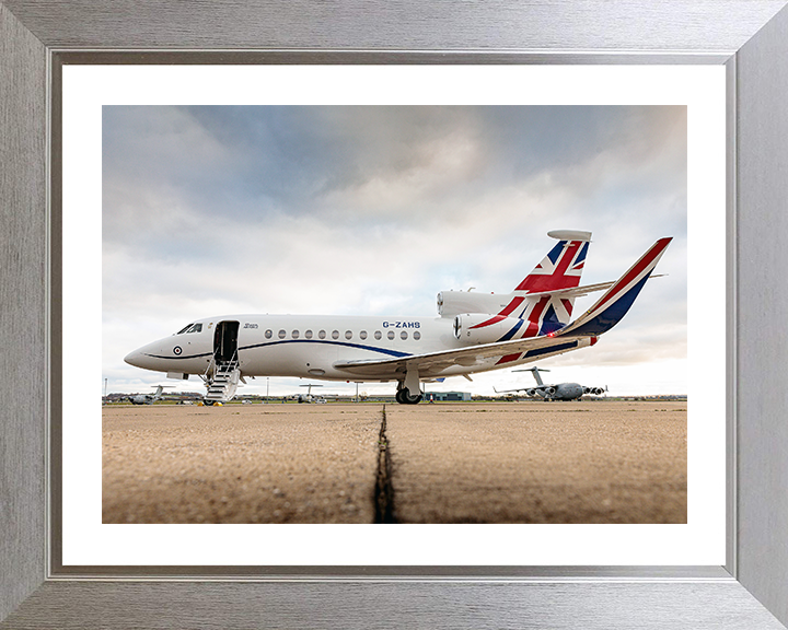RAF Envoy IV CC Mk1 at RAF Northolt Photo Print - Royal Air Force Aircraft Hampshire Prints 10 x 8 Silver Frame Yes