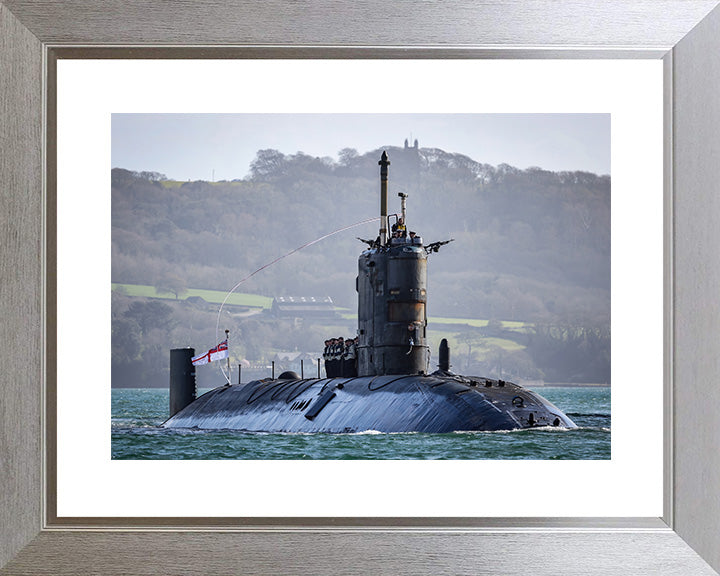 HMS Trenchant S91 Royal Navy Trafalgar class Submarine Photo Print or Framed Print - Hampshire Prints