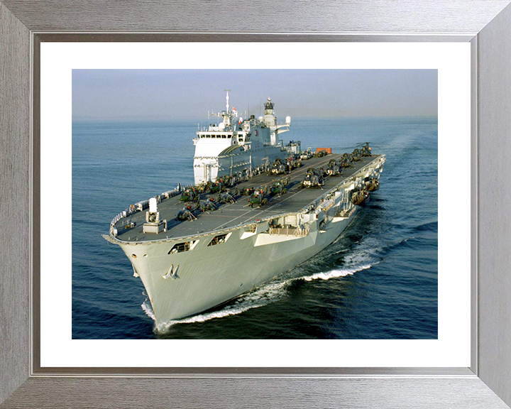HMS Ocean (L12) Photo Print - Mediteranean 2001 - Royal Navy Landing Platform Helicopter
