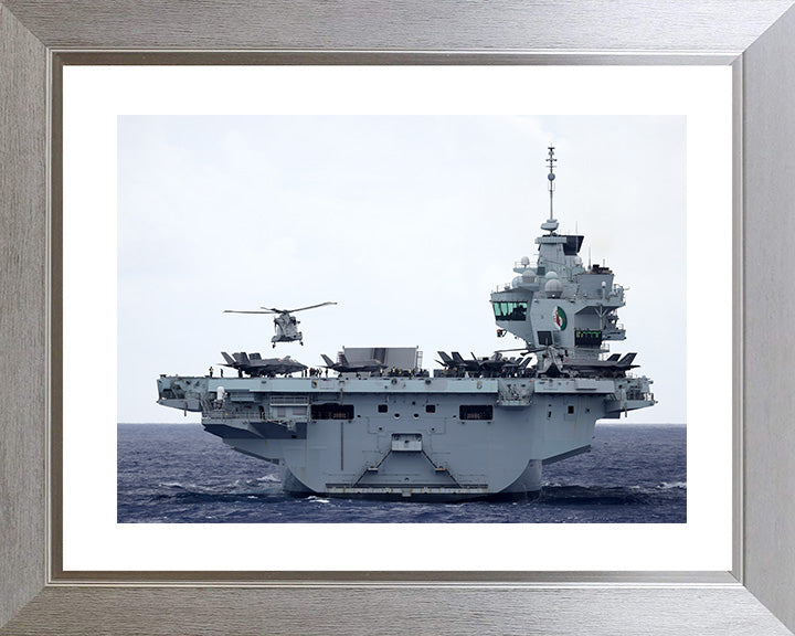 HMS Queen Elizabeth R08 Royal Navy Queen Elizabeth Class Aircraft Carrier Photo Print or Framed Print - Hampshire Prints