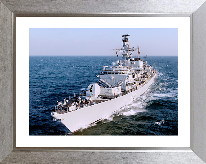 HMS Argyll (F231) Royal Navy Type 23 Frigate Middle East 2009 Photo Print Wall Art Decor Posters, Prints, & Visual Artwork Hampshire Prints 10 x 8 Silver Frame Yes