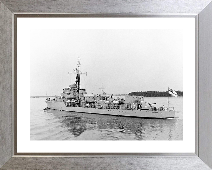 HMS Cassandra (D10) Royal Navy C Class Destroyer Port Quarter View Photo Print Wall Art Decor Posters, Prints, & Visual Artwork Hampshire Prints 10 x 8 Silver Frame Yes