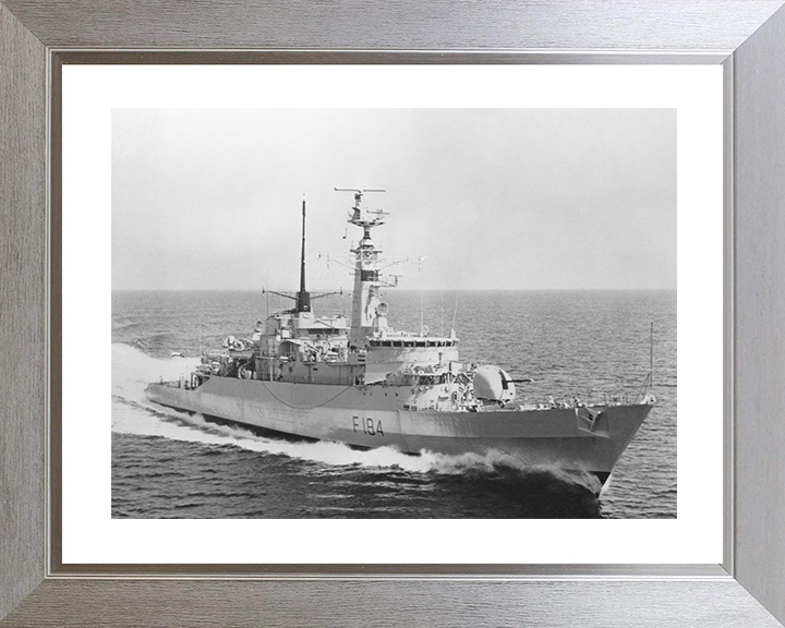 HMS Ardent (F184) Royal Navy Type 21 Frigate Underway Photo Print Wall Art Decor Posters, Prints, & Visual Artwork Hampshire Prints 10 x 8 Silver Frame Yes