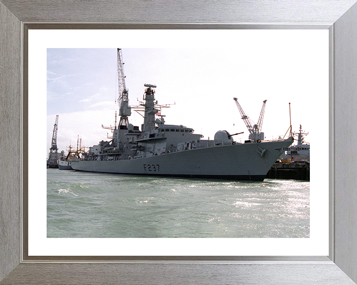 HMS Westminster (F237) Photo Print - Portsmouth - Royal Navy Type 23 Frigate Hampshire Prints 10 x 8 Silver Frame Yes