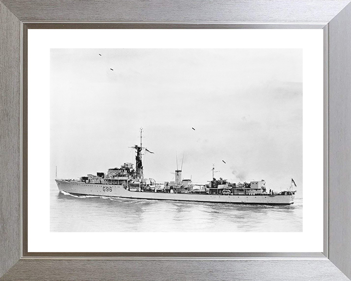 HMS Crossbow (G96) Royal Navy Weapon Class Destroyer Firing Photo Print Wall Art Decor Posters, Prints, & Visual Artwork Hampshire Prints 10 x 8 Silver Frame Yes