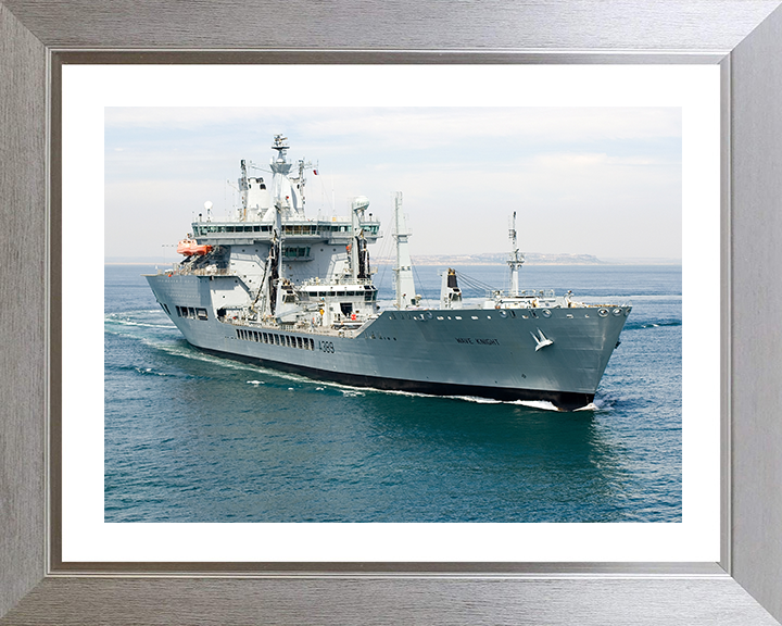 RFA Wave Knight (A389) Photo Print - At Sea July 2006 - Royal Fleet Auxiliary Wave Class Tanker Posters, Prints, & Visual Artwork Hampshire Prints 10 x 8 Silver Frame Yes