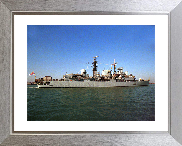 HMS Birmingham (D86) Photo Print - Paying Off 1999 - Royal Navy Type 42 destroyer