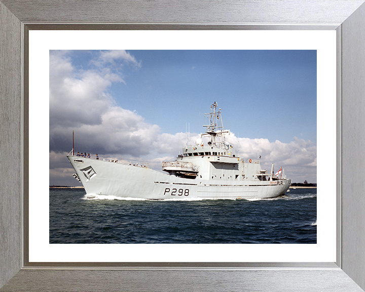 HMS Shetland (P298) Photo Print - Port Side View - Royal Navy Island Class Patrol Vessel