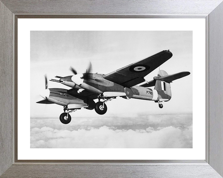 RAF Westland Whirlwind in Flight Photo Print - Royal Air Force Aircraft Hampshire Prints 10 x 8 Silver Frame Yes