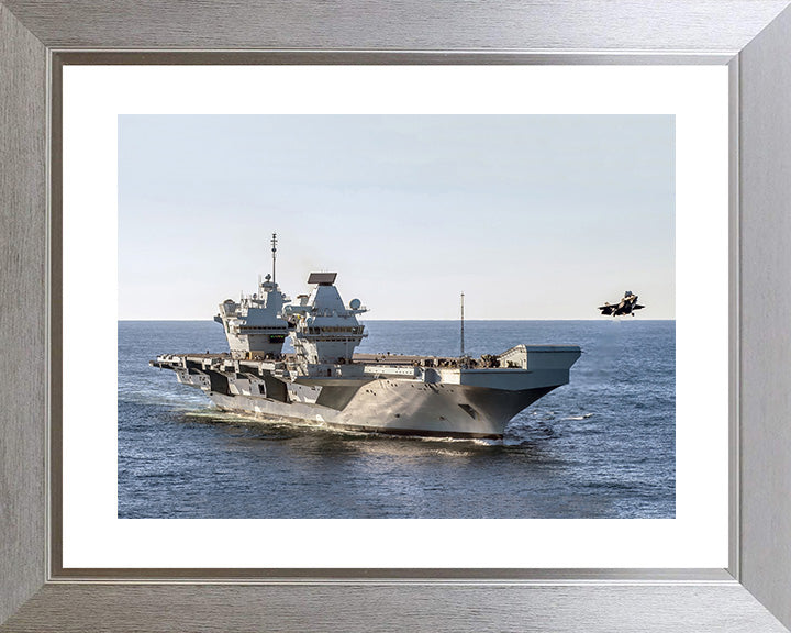 HMS Queen Elizabeth R08 Royal Navy Queen Elizabeth Class Aircraft Carrier Photo Print or Framed Print - Hampshire Prints