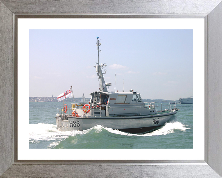 HMS Gleaner H86 | Photo Print | Framed Print | Poster | Survey Motor Launch | Royal Navy Hampshire Prints