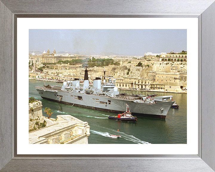 HMS Ark Royal (R07) Photo Print - Malta 1994 - Royal Navy Invincible Class Aircraft Carrier