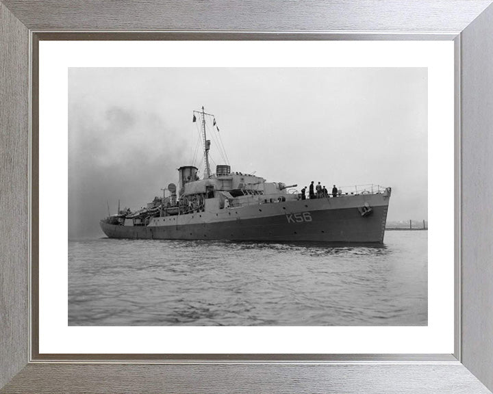 HMS Asphodel K56 Royal Navy Flower class corvette Photo Print or Framed Print - Hampshire Prints