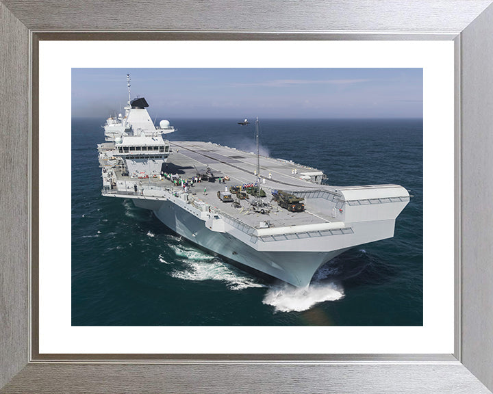 HMS Queen Elizabeth R08 Royal Navy Queen Elizabeth Class Aircraft Carrier Photo Print or Framed Print - Hampshire Prints