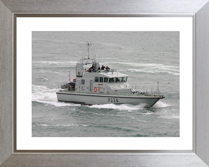 HMS Tracker P274 Royal Navy Archer Class P2000 Patrol Vessel Photo Print or Framed Photo Print - Hampshire Prints
