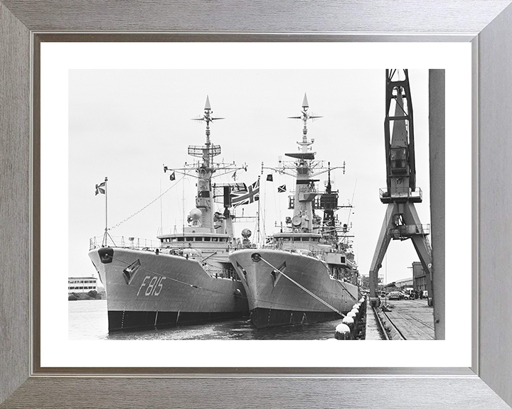 HMS Ariadne (F72) Photo Print - Amsterdam 1979 - Royal Navy Leander Class Frigate Hampshire Prints 10 x 8 Silver Frame Yes