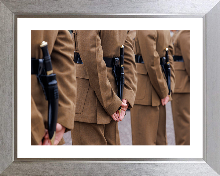British Army Royal Gurkha Rifles Kukri Knife Closeup Passing Off Parade Photo Print Wall Art Posters, Prints, & Visual Artwork Hampshire Prints 10 x 8 Silver Frame Yes