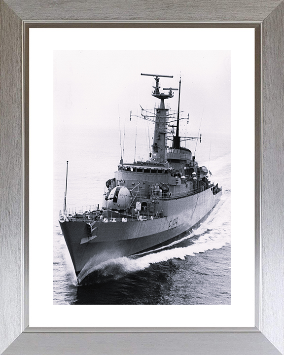 HMS Amazon (F169) Royal Navy Type 21 Frigate Sea Trials 1973 Photo Print Wall Art Decor Posters, Prints, & Visual Artwork Hampshire Prints 10 x 8 Silver Frame Yes