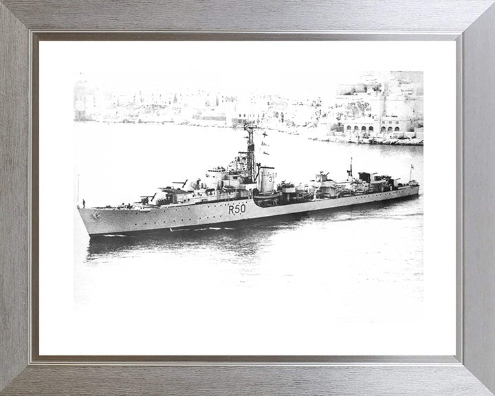 HMS Venus R50 (F50) | Photo Print | Framed Print | Poster | Type 15 | Frigate | Royal Navy Hampshire Prints