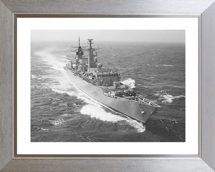 HMS Boxer (F92) Royal Navy Type 22 Frigate High Starboard Bow View Photo Print Wall Art Decor Posters, Prints, & Visual Artwork Hampshire Prints 10 x 8 Silver Frame Yes