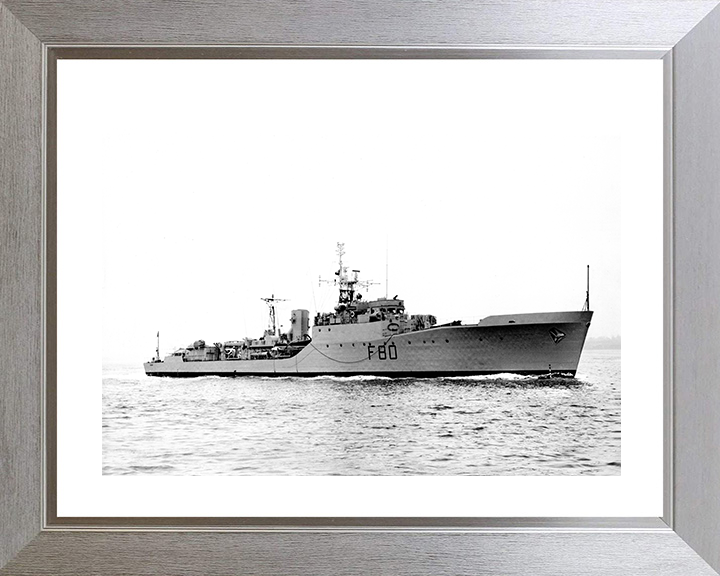 HMS Duncan (F80) Royal Navy Blackwood Class Frigate Starboard View Photo Print Wall Art Decor Posters, Prints, & Visual Artwork Hampshire Prints 10 x 8 Silver Frame Yes