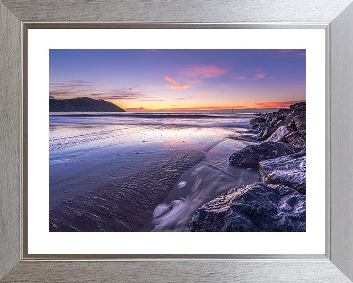 Minehead Beach Somerset at sunset Photo Print - Canvas - Framed Photo Print - Hampshire Prints