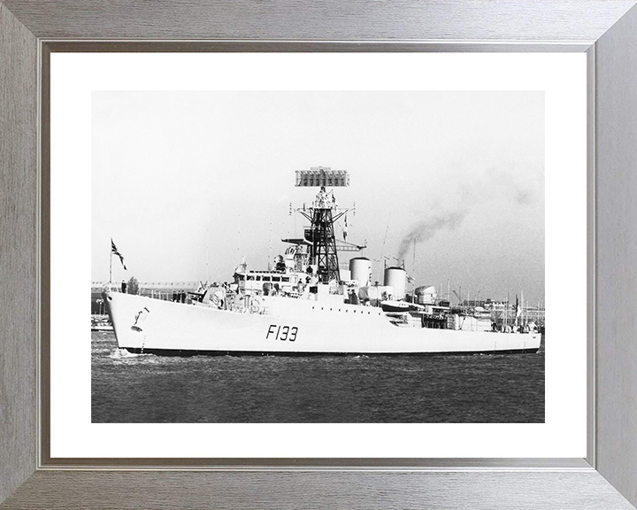 HMS Tartar (F133) Photo Print - Leaving Portsmouth 1984 - Royal Navy Tribal Class Frigate