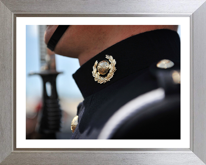 Royal Marine Commando number one uniform closeup Photo Print - Kings Squad Hampshire Prints 10 x 8 Silver Frame Yes