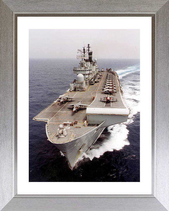 HMS Illustrious (R06) Photo Print - Atlantic Ocean 2000 - Royal Navy Invincible Class Aircraft Carrier