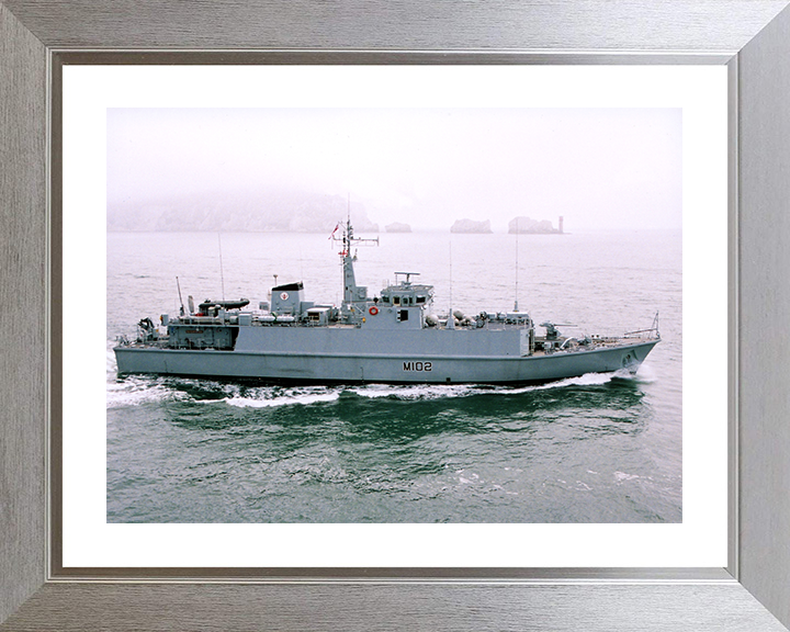 HMS Inverness (M102) Photo Print - at sea 2001 - Royal Navy Sandown Class Minehunter