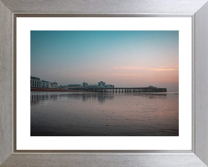 A tranquil sunrise at south parade pier Southsea Hampshire Photo Print - Canvas - Framed Photo Print - Hampshire Prints
