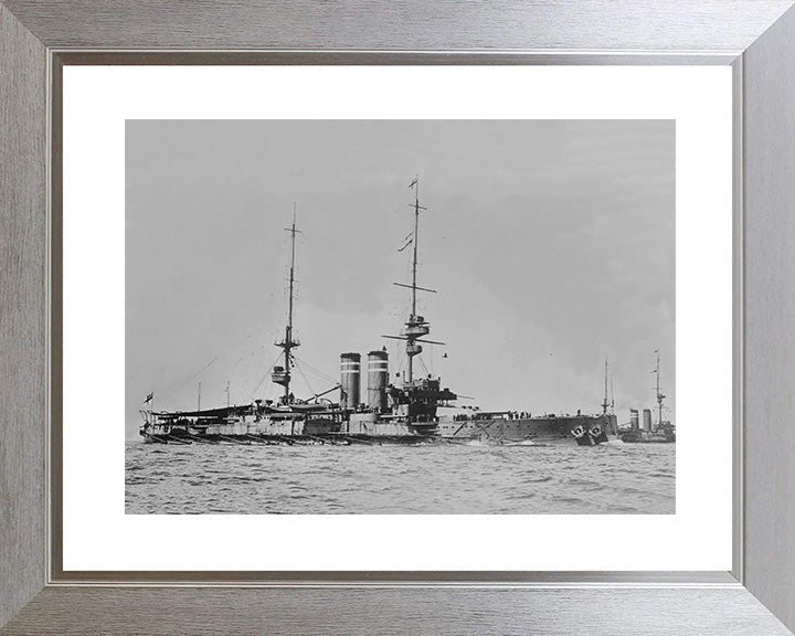 HMS King Edward VII Royal Navy pre dreadnought Battleship Photo Print or Framed Print - Hampshire Prints