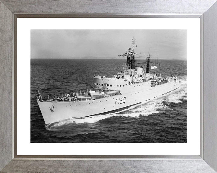 HMS Wakeful (F159) Photo Print - At Sea 1966 - Royal Navy Type 15 Frigate Posters, Prints, & Visual Artwork Hampshire Prints 10 x 8 Silver Frame Yes