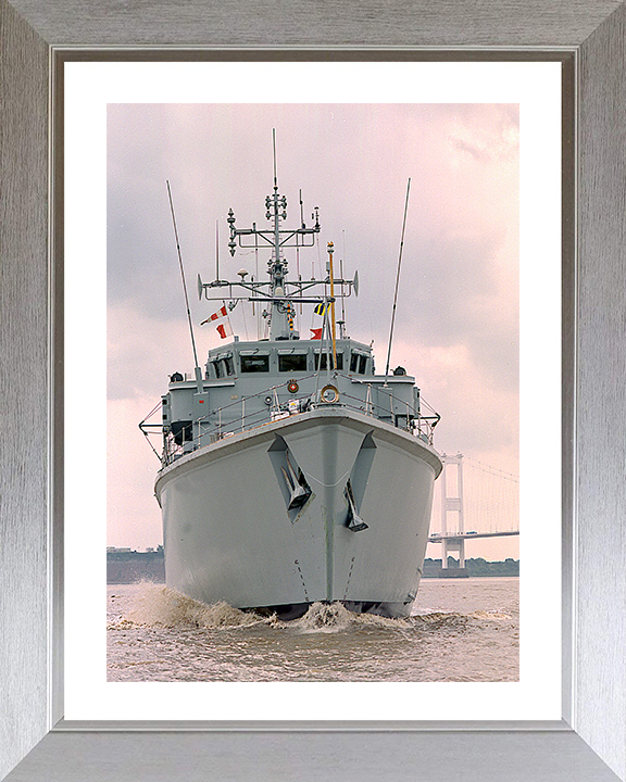 HMS Berkeley (M40) Photo Print - Bow View - Royal Navy Hunt Class Mine Warfare Vessel