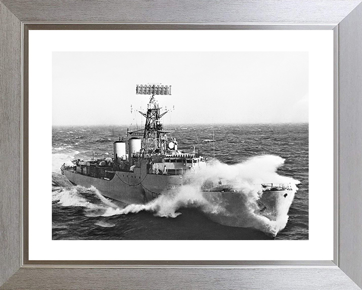 HMS Tartar (F133) Photo Print - In Heavy Seas - Royal Navy Tribal Class Frigate Posters, Prints, & Visual Artwork Hampshire Prints 10 x 8 Silver Frame Yes