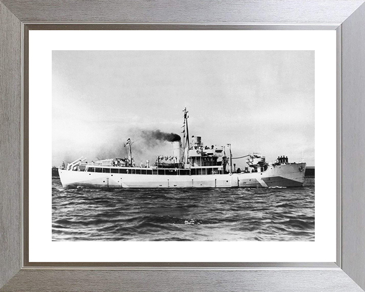 HMS Bryher (T350) Royal Navy Island Class Trawler Starboard Side Photo Print Wall Art Decor Posters, Prints, & Visual Artwork Hampshire Prints 10 x 8 Silver Frame Yes