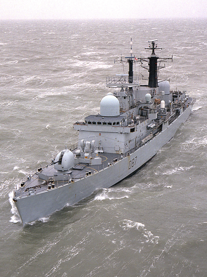 HMS Newcastle (D87) Photo Print - At Sea 1999 - Royal Navy Type 42 Destroyer