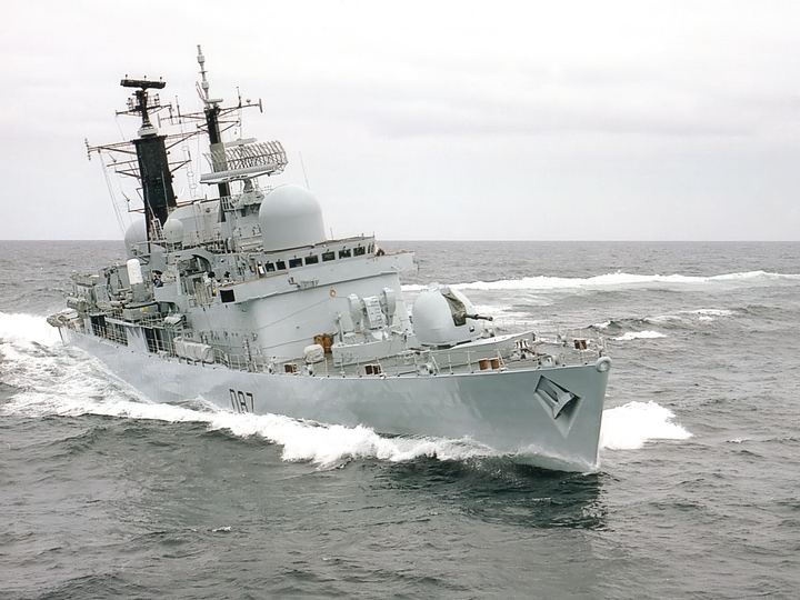HMS Newcastle D87 Type 42 Destroyer 1999 Underway Photo Print - Posters, Prints, & Visual Artwork - by Hampshire Prints (image 1 of 9)