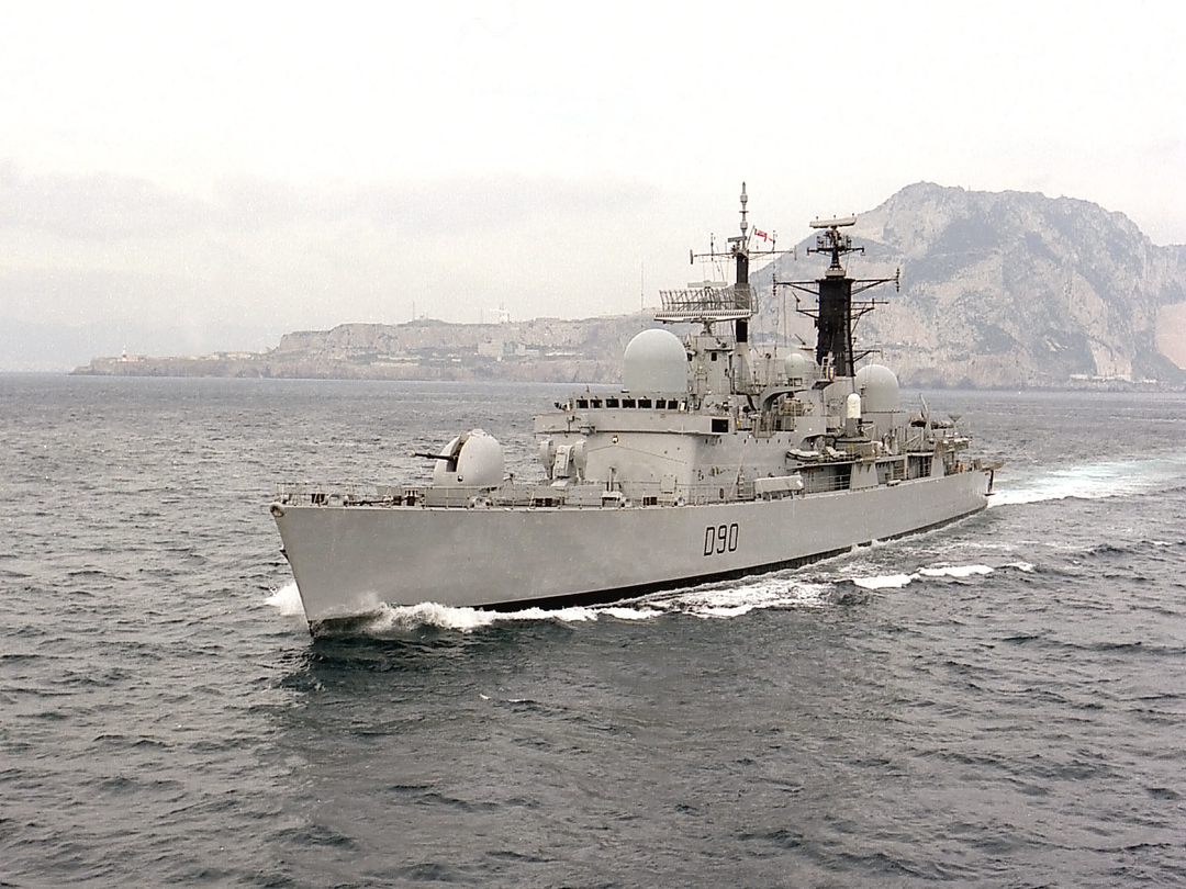HMS Southampton D90 Type 42 Destroyer March 1997 Off Gibraltar Photo Print - Posters, Prints, & Visual Artwork - by Hampshire Prints (image 1 of 9)