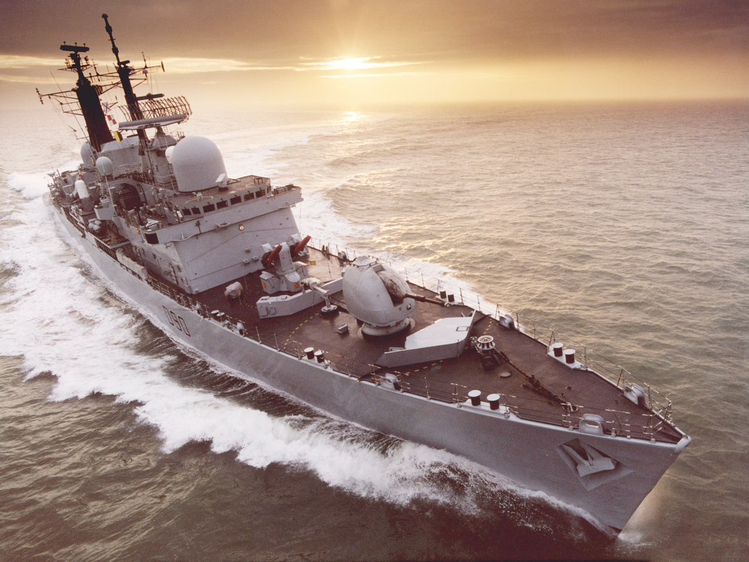 HMS Southampton D90 Type 42 Destroyer 2007 At Sunset Photo Print - Posters, Prints, & Visual Artwork - by Hampshire Prints (image 1 of 9)