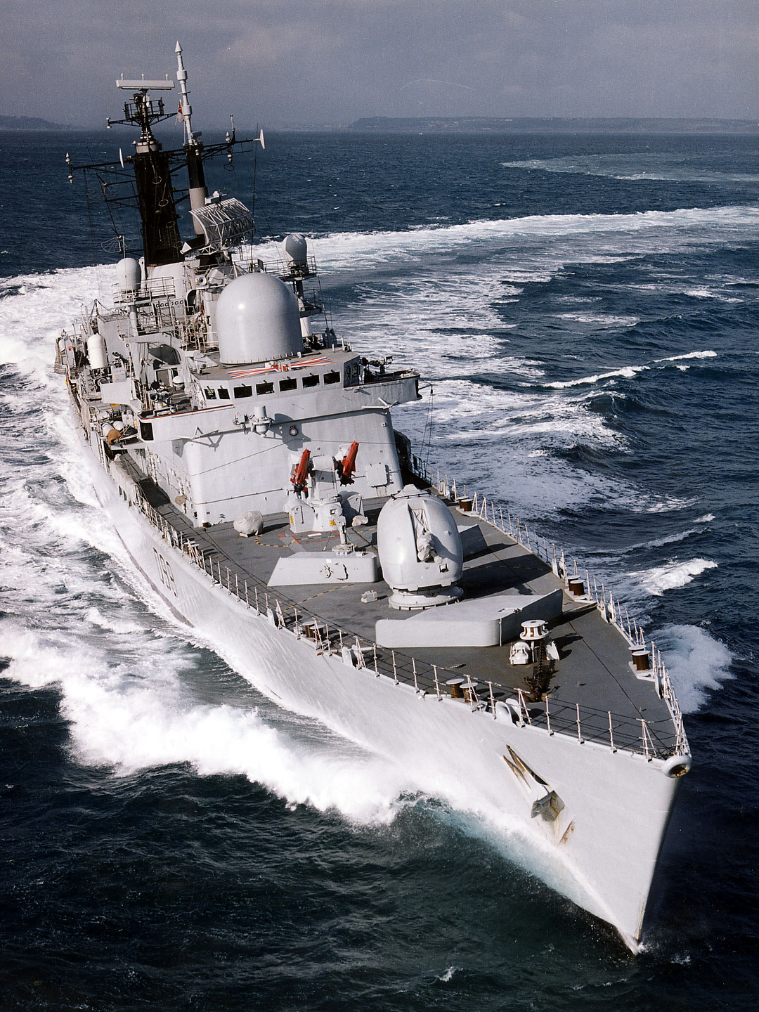 HMS York (D98) Photo Print - Bow View 2004 - Royal Navy Type 42 Destroyer