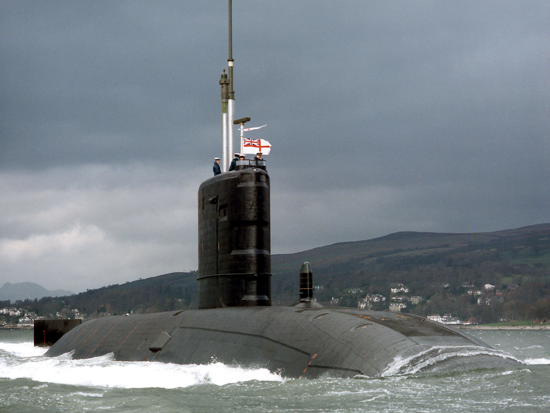 HMS Spartan (S105) Photo Print - Faslane 1993 - Royal Navy Swiftsure Class Submarine