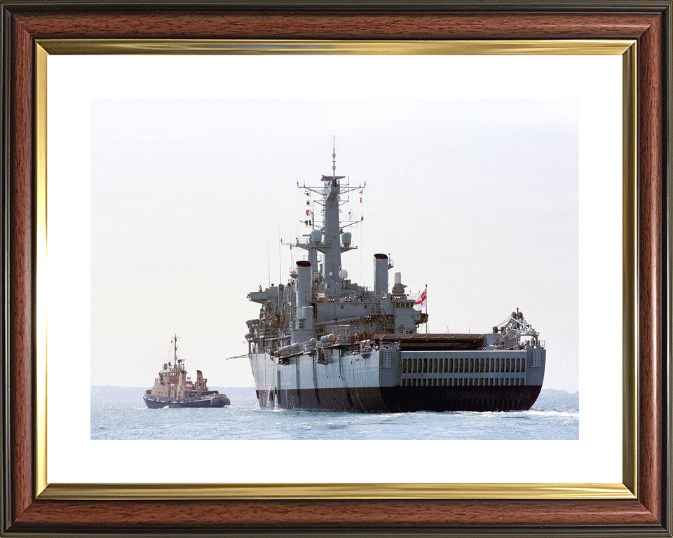 HMS Fearless (L10) Royal Navy Fearless Class Landing Platform Dock Under Tow 2001 Photo Print Wall Art Decor - Posters, Prints, & Visual Artwork - by Hampshire Prints (image 8 of 9)