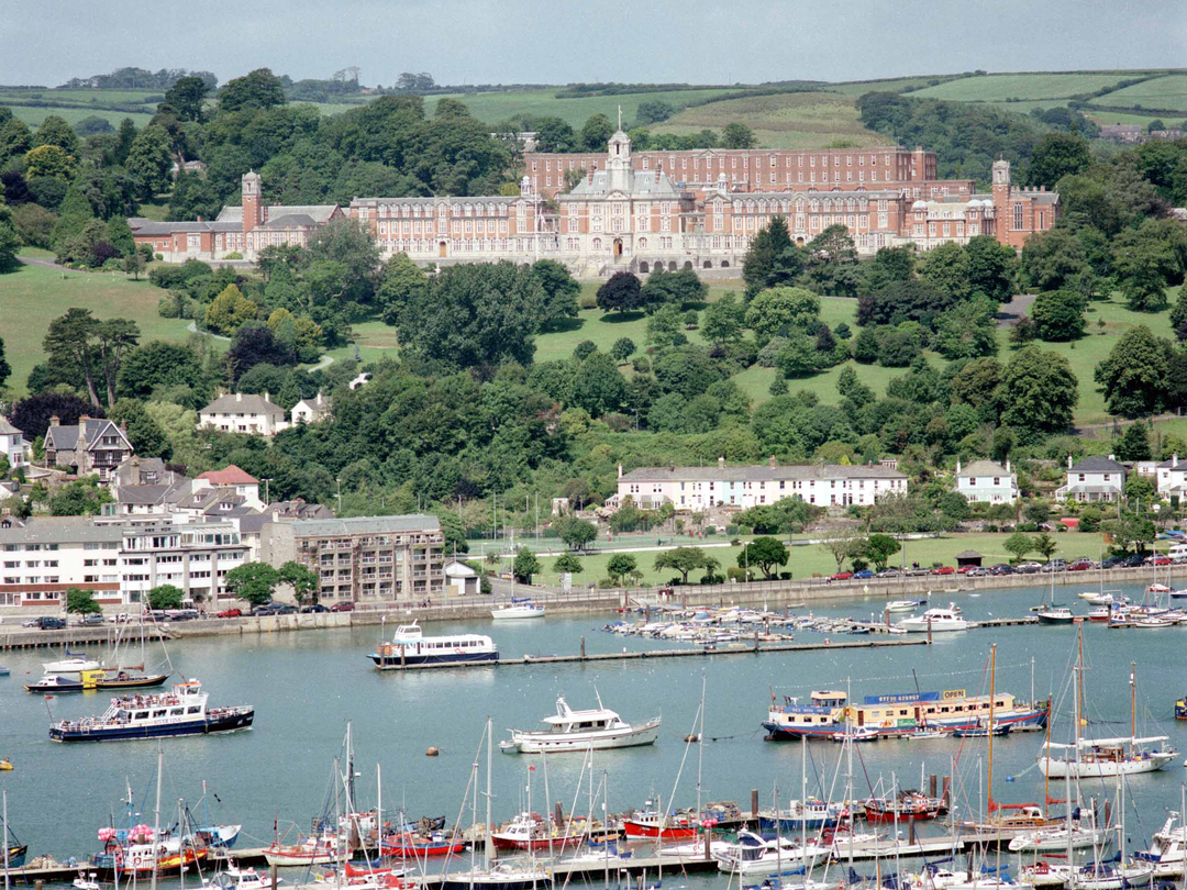 Britannia Royal Naval College Dartmouth and River Dart Photo Print - Royal Navy Training Establishment