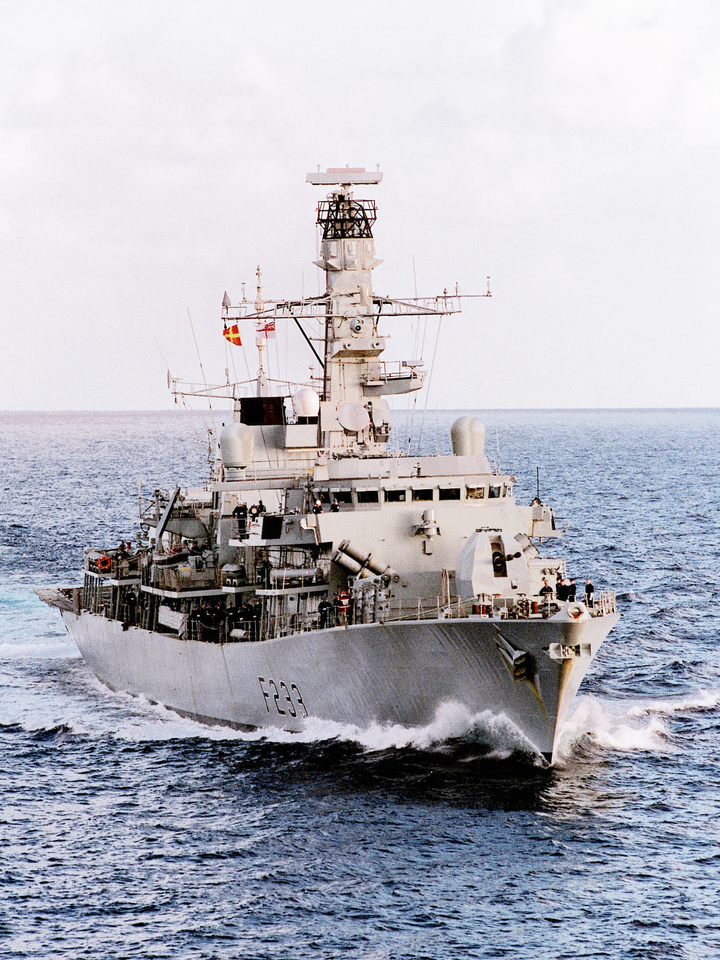 HMS Marlborough F233 Type 23 Frigate February 2003