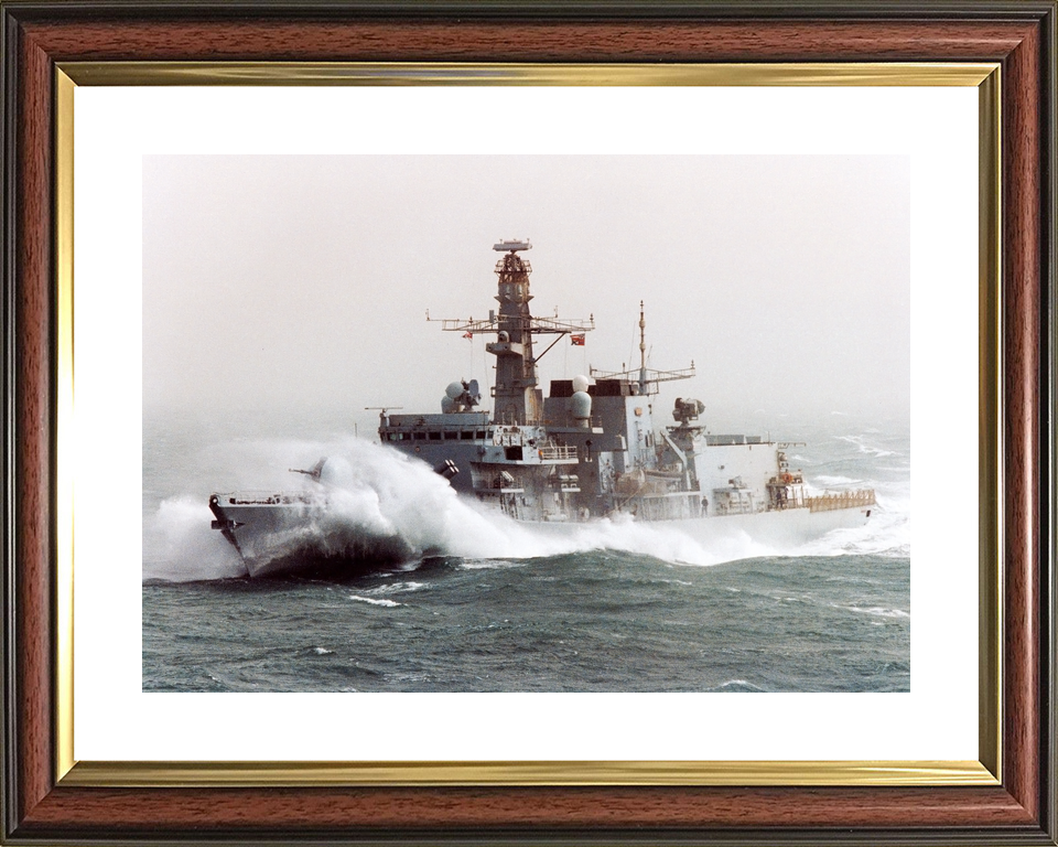 HMS Somerset F82 Type 23 Frigate 2003 In Rough Sea Photo Print - Posters, Prints, & Visual Artwork - by Hampshire Prints (image 8 of 9)