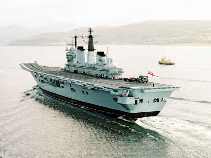 HMS Invincible R05 Invincible Class Aircraft Carrier Glen Mallen 2004 Photo Print - Posters, Prints, & Visual Artwork - by Hampshire Prints (image 1 of 9)